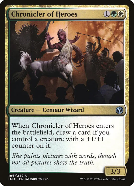 Chronicler of Heroes Iconic Masters
