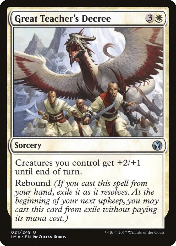 Great Teacher's Decree Iconic Masters
