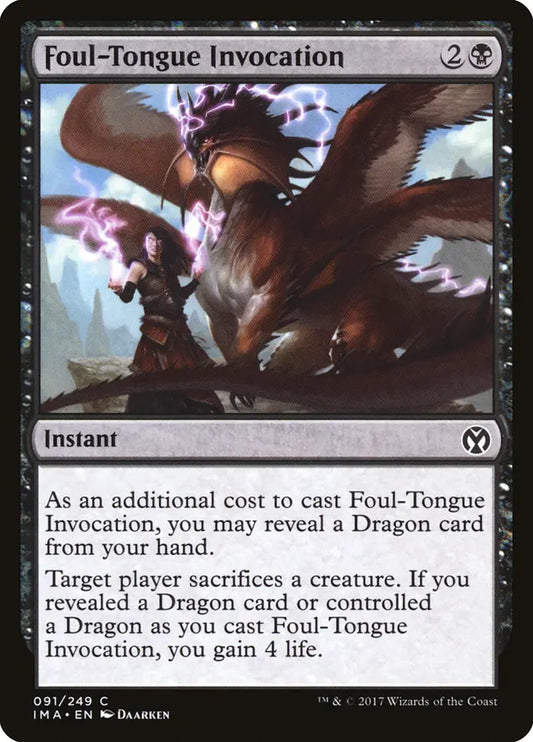 Foul-Tongue Invocation Iconic Masters