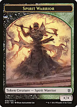 Spirit Warrior Token Khans of Tarkir