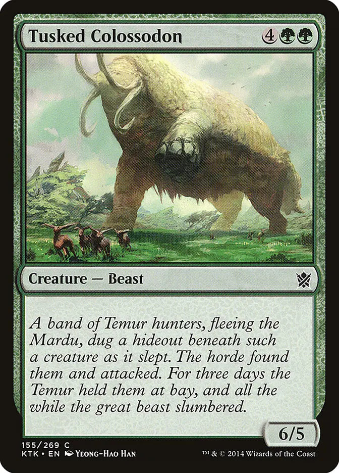 Tusked Colossodon Khans of Tarkir