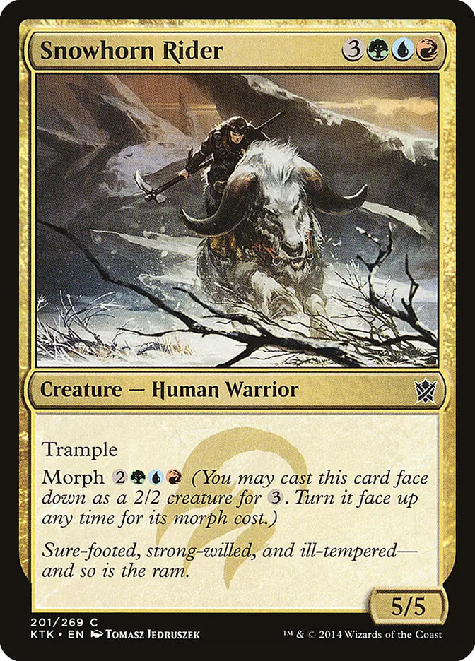 Snowhorn Rider Khans of Tarkir