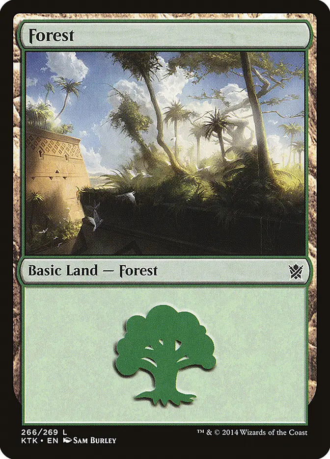 Forest (266) Khans of Tarkir