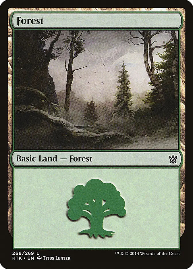 Forest (268) Khans of Tarkir