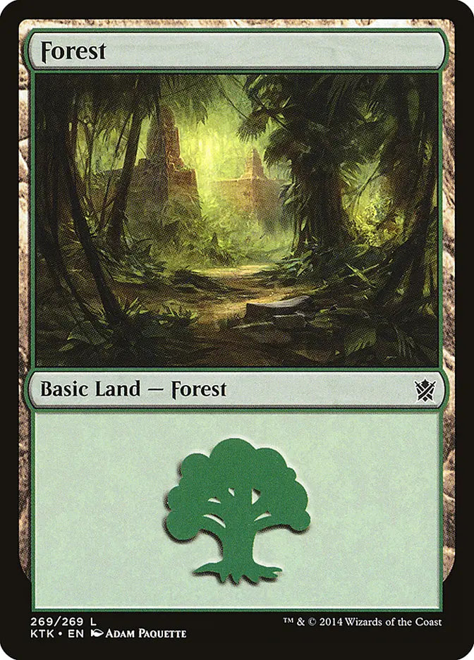 Forest (269) Khans of Tarkir