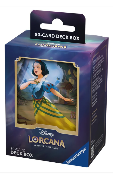 Lorcana Snow White Theme 80-Cards Deck Box