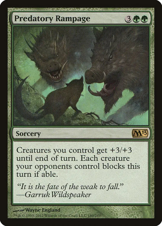 Predatory Rampage Magic 2013