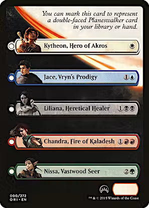 Checklist Card Planswalker Origins