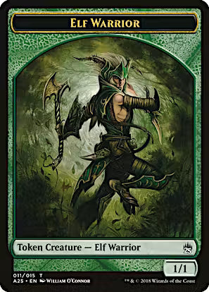 Elf Warrior Token (011) Masters 25