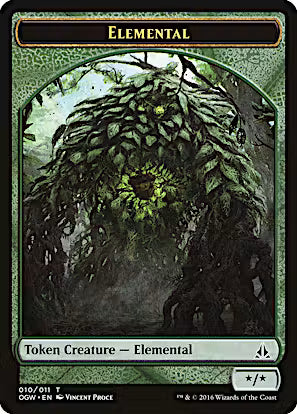 Elemental Token (Green) Oath of the Gatewatch