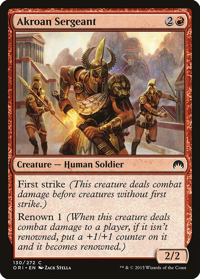 Akroan Sergeant Origins