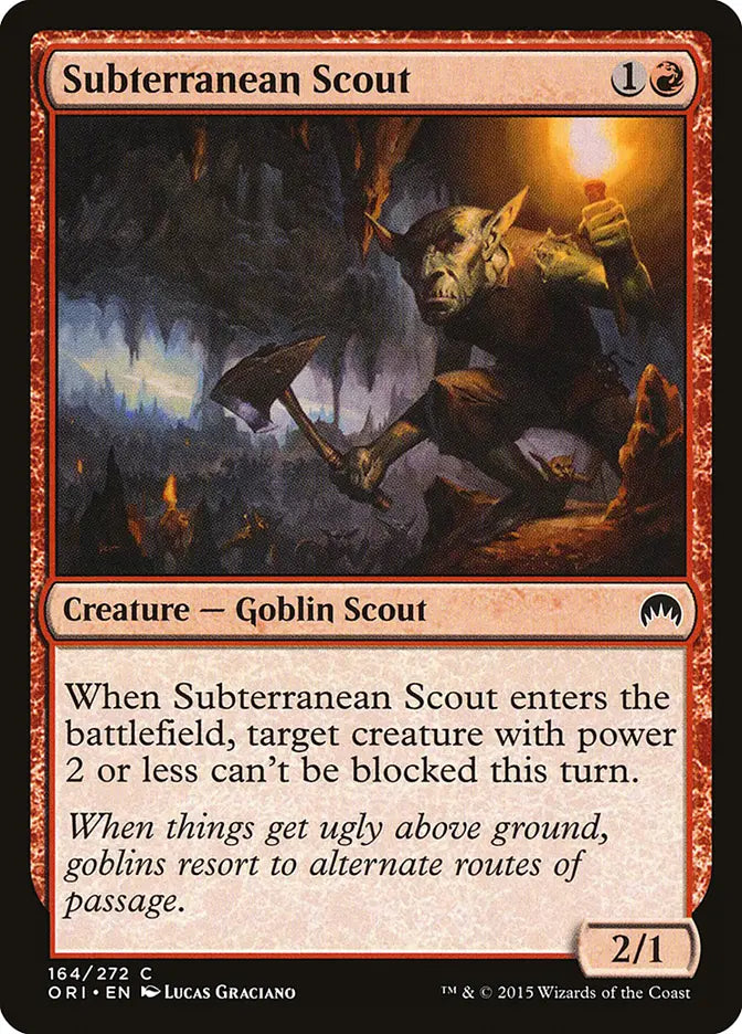 Subterranean Scout Origins