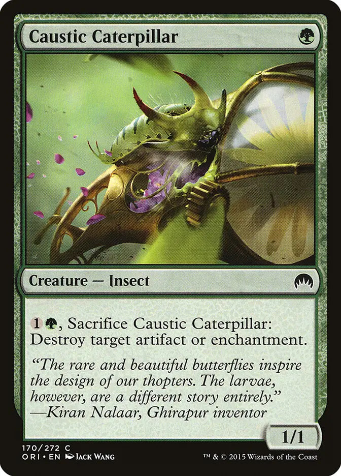 Caustic Caterpillar Origins