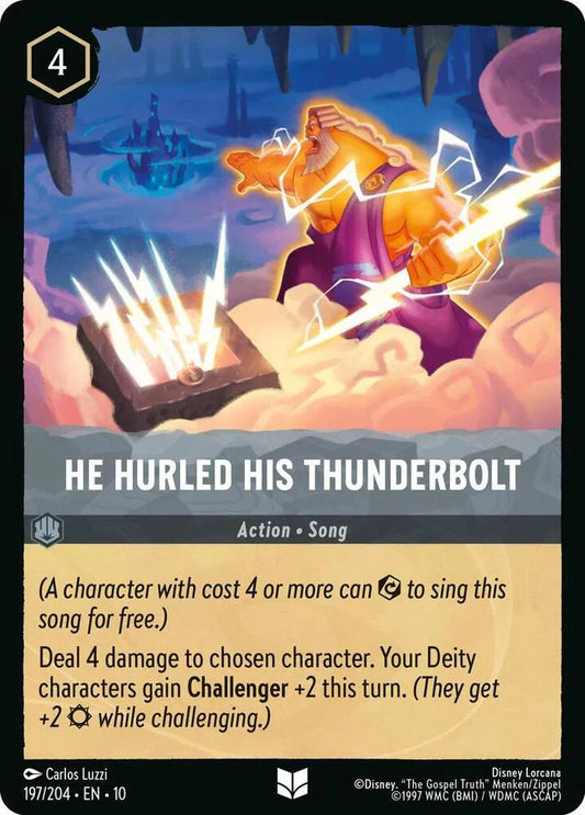 He Hurled His Thunderbolt Whispers in the Well