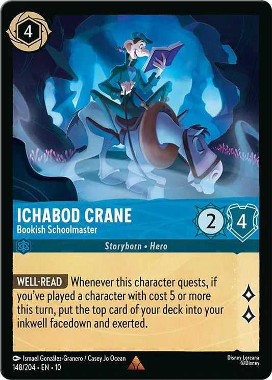 Ichabod Crane - Bookish Schoolmaster Whispers in the Well