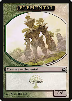 Elemental Token (Green White) Return to Ravnica