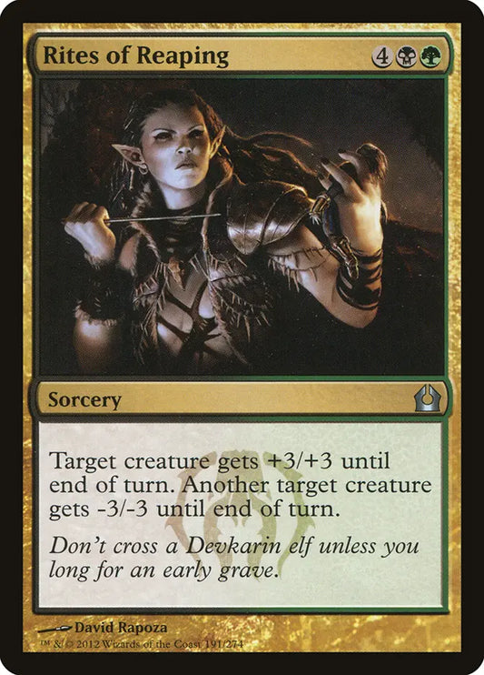 Rites of Reaping Return to Ravnica