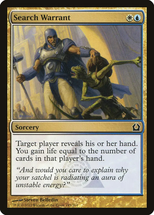 Search Warrant Return to Ravnica