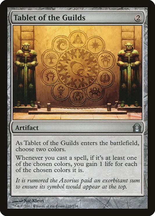 Tablet of the Guilds Return to Ravnica