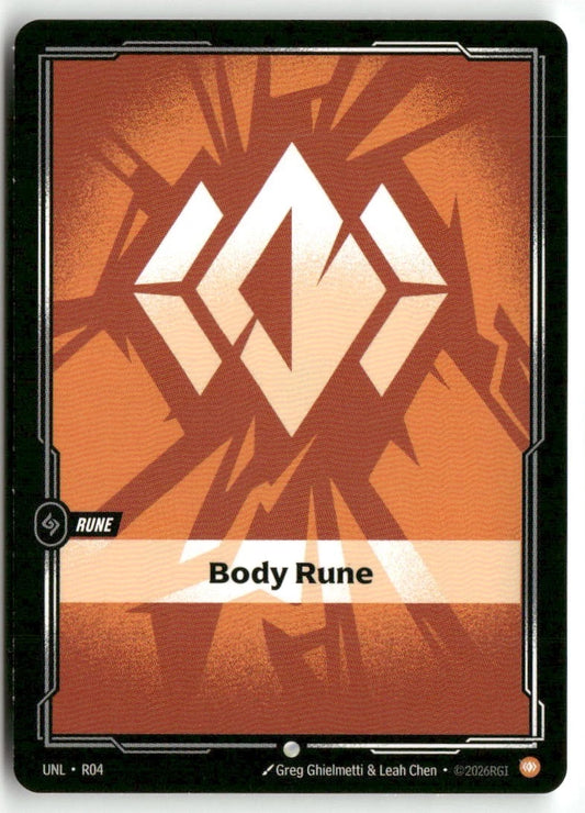Corps Rune déchaînée
