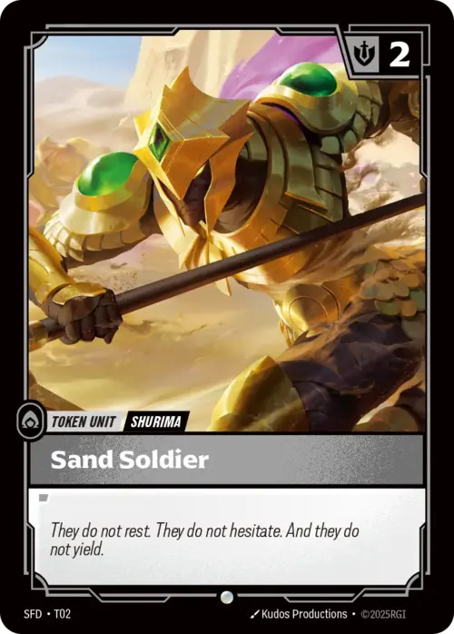 Sand Soldier - Buff Token Spiritforged