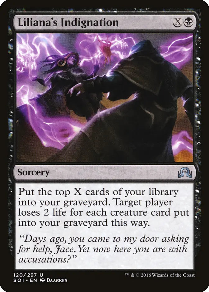 Liliana's Indignation Shadow Over Innistrad