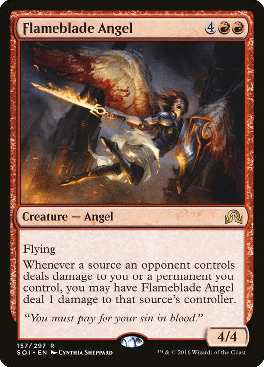 Flameblade Angel Shadow Over Innistrad