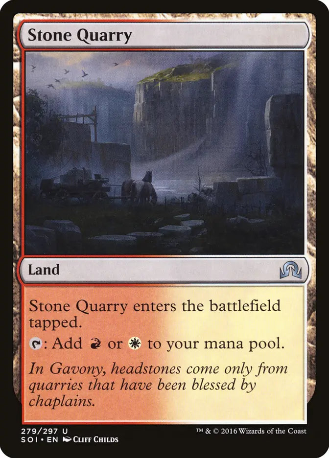 Stone Quarry Shadow Over Innistrad