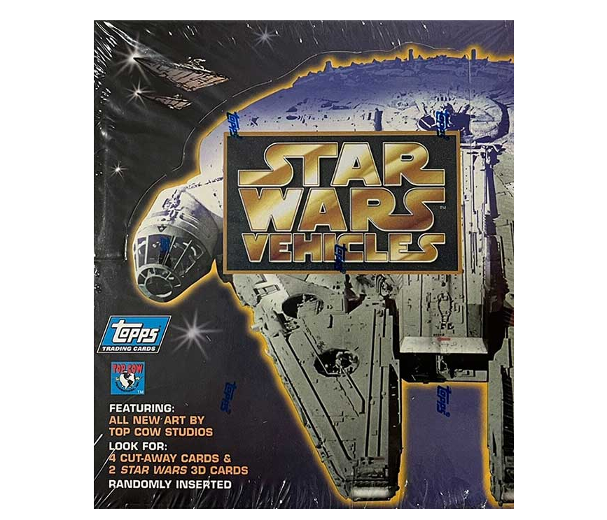 1997 Topps Star Wars Vehicules Sealed 36 Packs Box