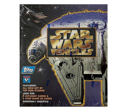 1997 Topps Star Wars Vehicules Sealed 36 Packs Box