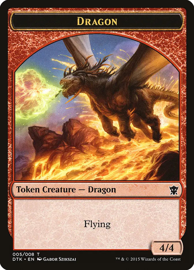 Dragon Token Dragons of Tarkir