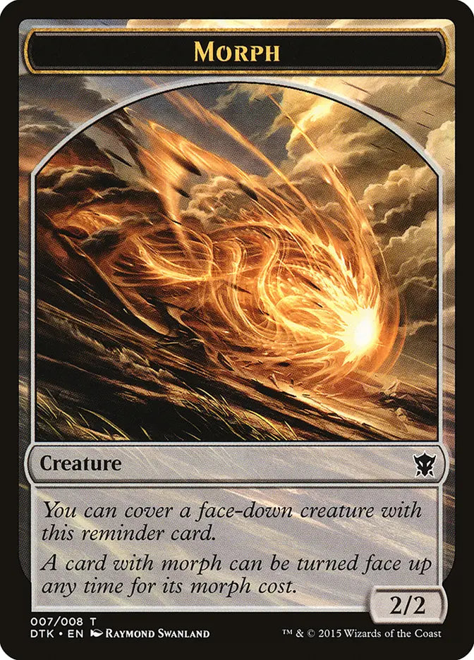 Morph Token Dragons of Tarkir