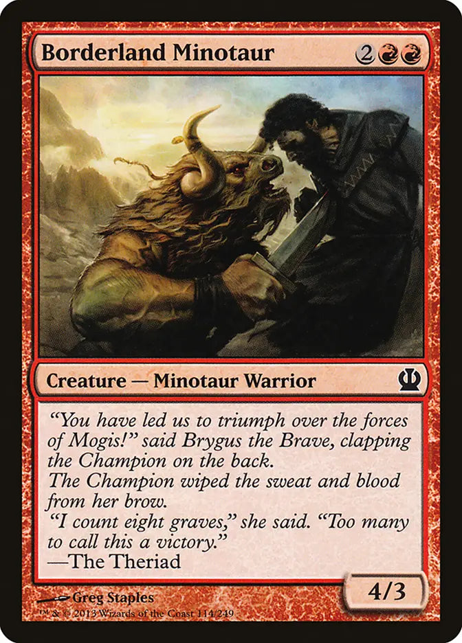 Borderland Minotaur Theros