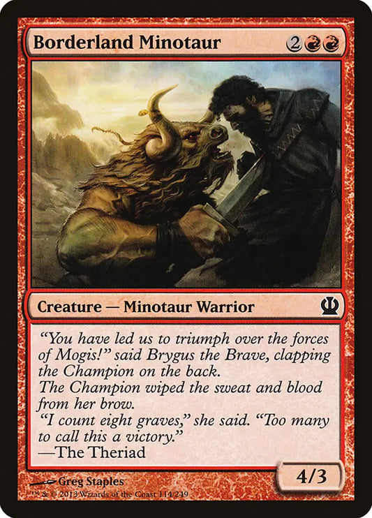 Borderland Minotaur Theros