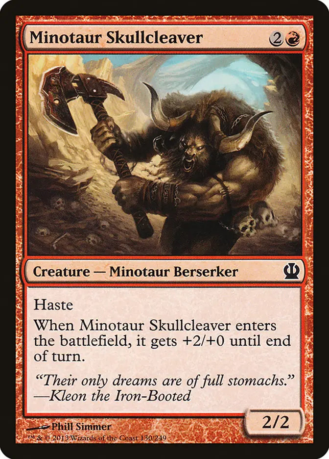 Minotaur Skullcleaver Theros