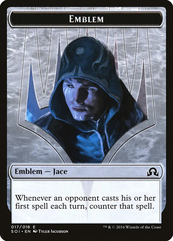 Emblem Jace, Unraveler of Secrets Shadow Over Innistrad