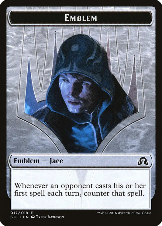 Emblem Jace, Unraveler of Secrets Shadow Over Innistrad
