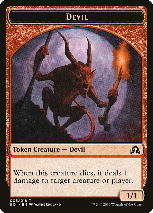 Devil Token Shadow Over Innistrad